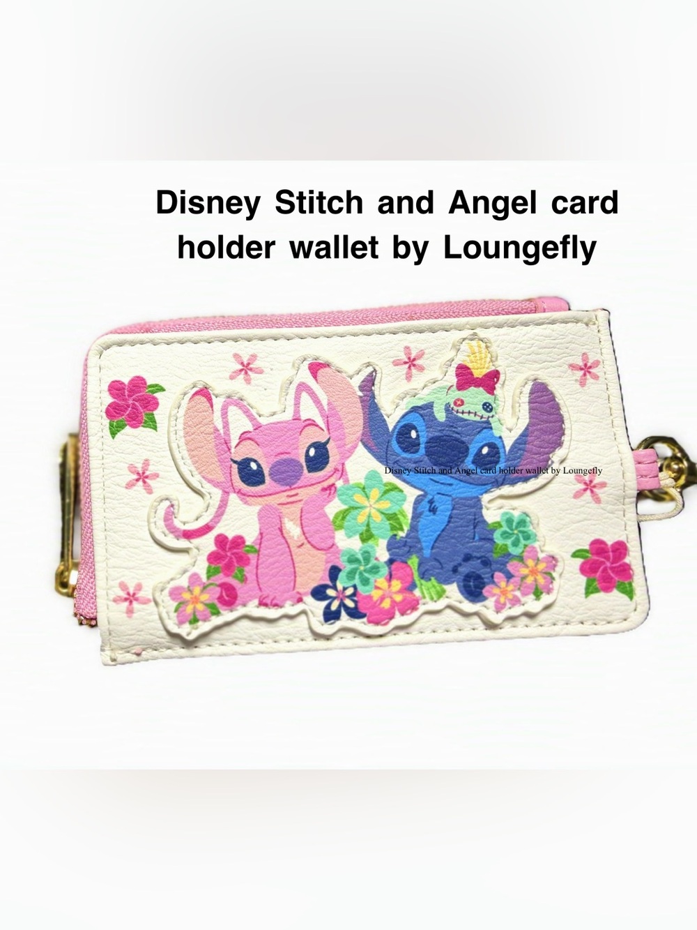Loungefly Disney Stitch & Angel Pink Card Holder Wallet